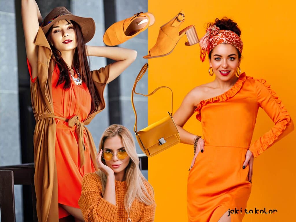 kolor pomarańczowy w modzie