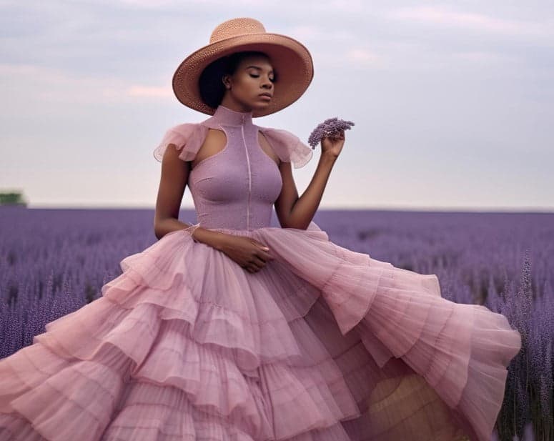 Lawendowa stylizacja