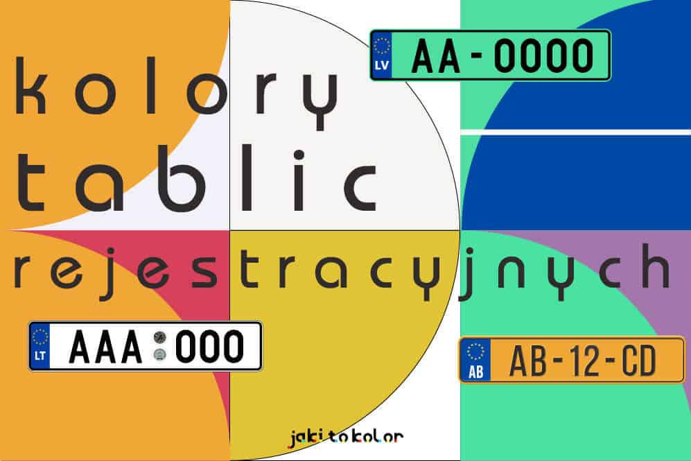 Kolory tablic rejestracyjnych