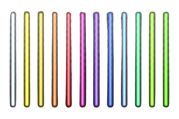 Przykładowe kolory neonowe