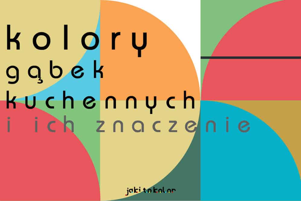 Kolory gąbek do naczyń