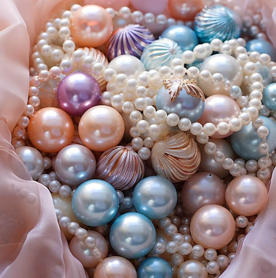 Perły w różnych odcieniach