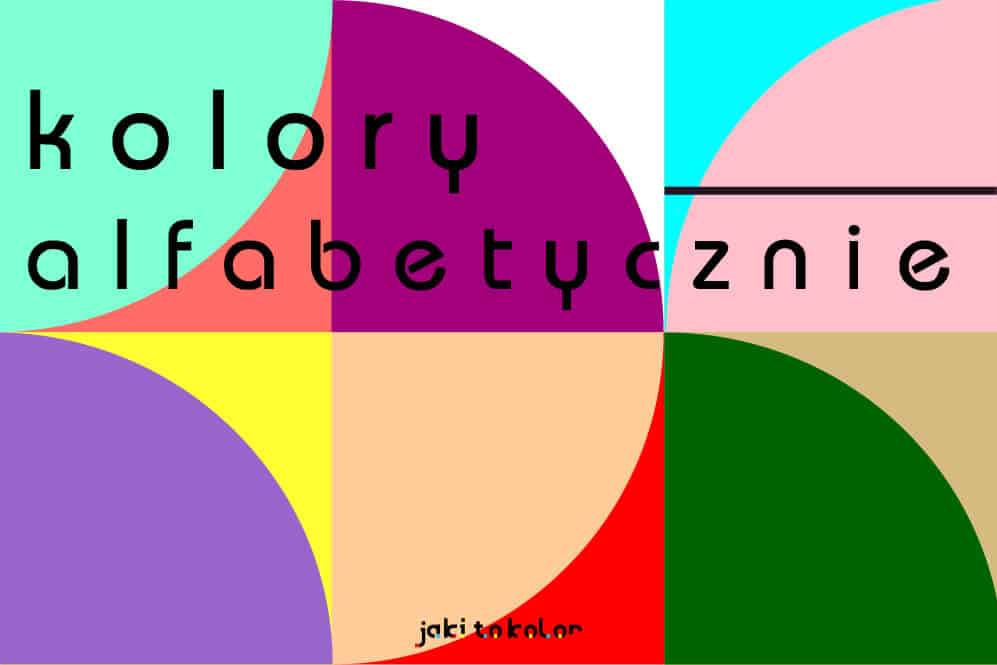 kolory alfabetycznie